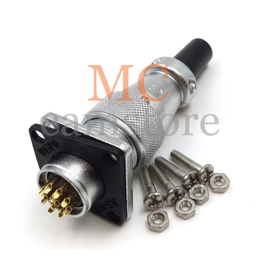 WEIPU WS16 10 контакты водонепроницаемый разъем авиации мощность Кабельный