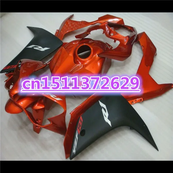 Новинка обтекатели ABS для YZF R1 07 08 YZF-R1 07-08 оранжевый черный YZF1000 2007 2008 комплекты