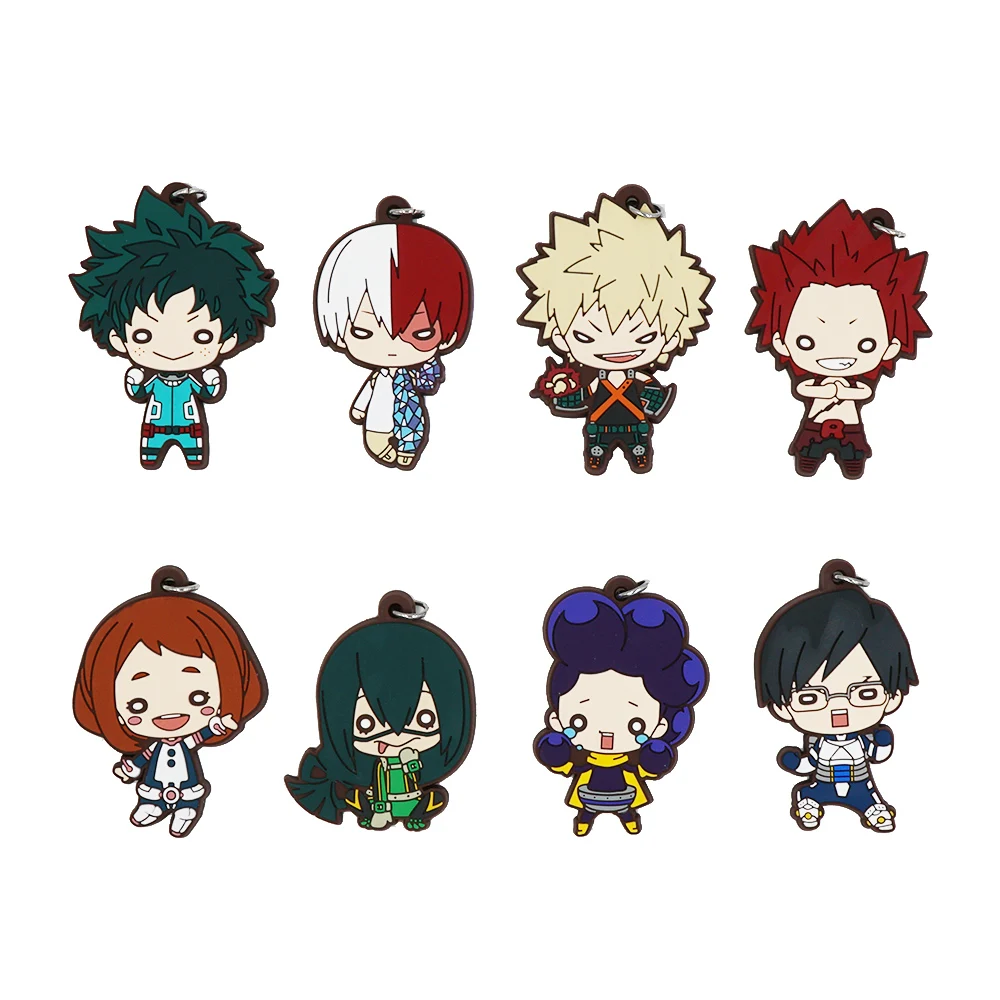 Мой герой Академии Аниме Boku без Katsuki эйджиро шото OCHACO URARAKA Asui цую Минору резиновый