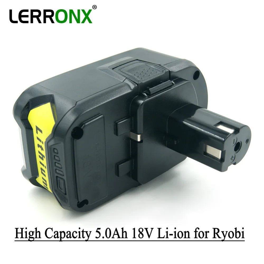 Фото Сменный перезаряжаемый литий-ионный аккумулятор RB18L50 RB18L40 5000 мАч 18 в для Сменный перезаряжаемый литий-ионный аккумулятор RB18L50 RB18L40 5000 мАч 18 в для