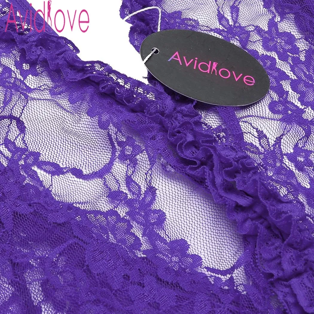 Avidlove сексуальное женское белье Babydoll эротическое нижнее открытая промежность