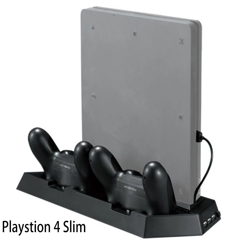 Охлаждающий вентилятор Play Station 4 Slim аксессуары с 3 usb хаб зарядка для передачи