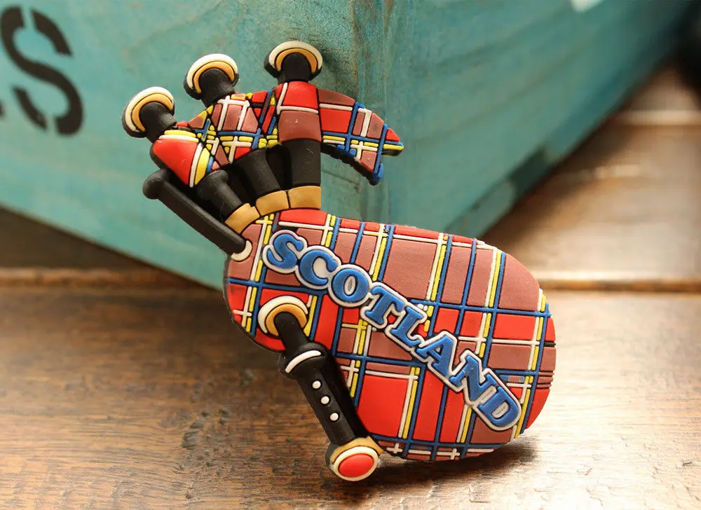 Шотландия Bagpipe туристический сувенир для путешествий Мини 3D резиновая модель