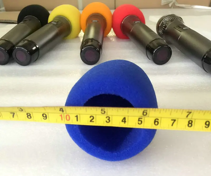 Новинка 5 цветов беспроводной ручной сценический микрофон ветрозащитный экран