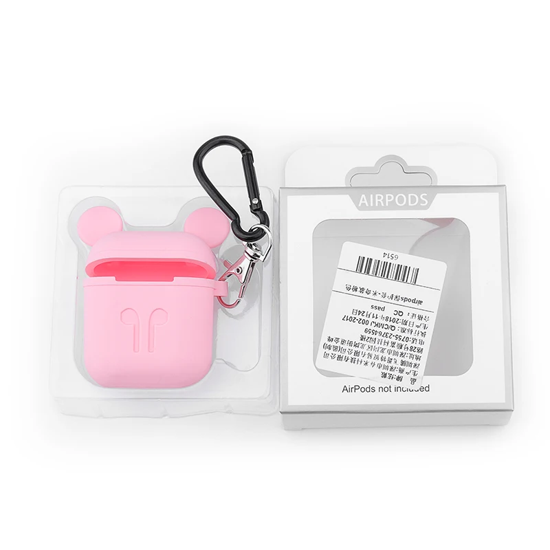 Мягкий силиконовый чехол для AirPods 1 2nd наушников s Air pods защитный зарядная коробка 3D