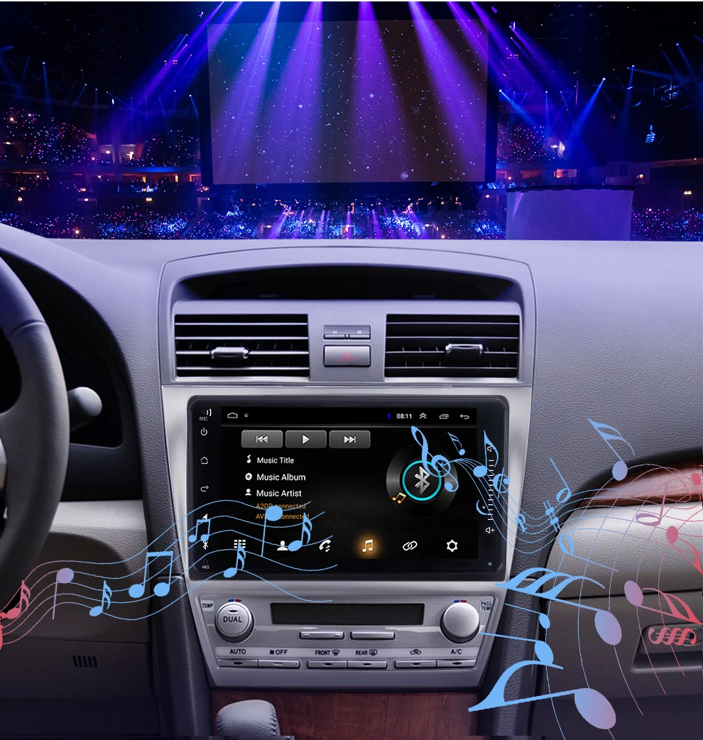 Android автомобильный Радио мультимедийный плеер для Toyota Corolla стерео gps навигация 2din Mirrorlink Android Bluetooth автомобиль MP5 2+ 16 Гб