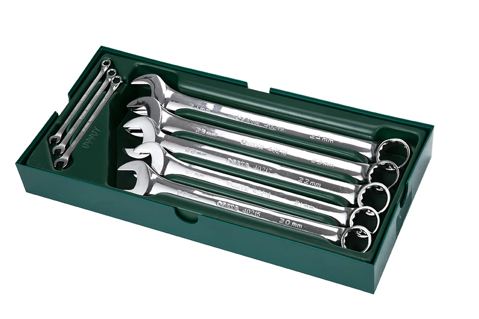 Sata 8-Pieces метрический полный полированный комбинированный набор ключей гаечных |