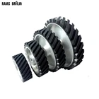 4 шт., 6, 8, 10, 12 дюймов, ассорти, рифленые Резиновые Колесные ленточные шлифовальные машинки, набор ремней