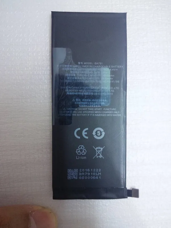 Высококачественный аккумулятор BA791 на 3000 мАч для Meizu Pro 7 аккумулятор|battery for|battery for