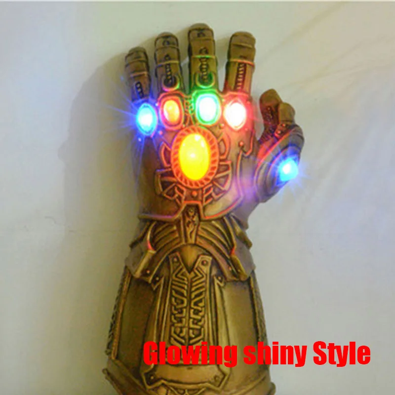Style 03 Мстители 4 Guantelete Del Infinito костюмы для косплея танос Бесконечность Gauntlet энергетический драгоценный камень латекс материал взрослые хэллоуин Вечерние - Цвет: Style 03