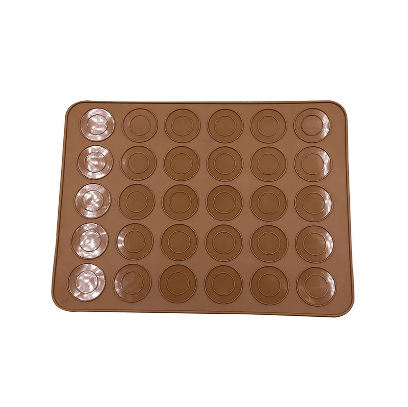30 grid Hoomall 30/48 сетки силиконовые формы для макарон шоколад DIYP Astry печь выпечки листовая форма коврик термостойкие инструменты для украшения торта - Цвет: 30 grid