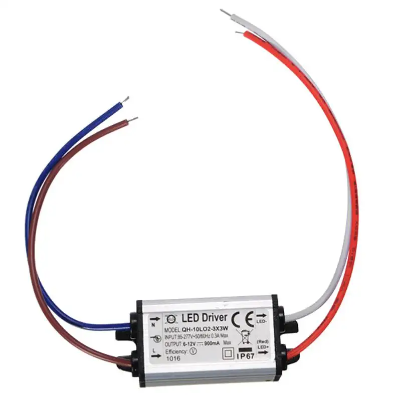AC 85-277V IP67 350mA 900mA 10W светодиодный адаптер питания для высокой мощности Светодиодный светильник