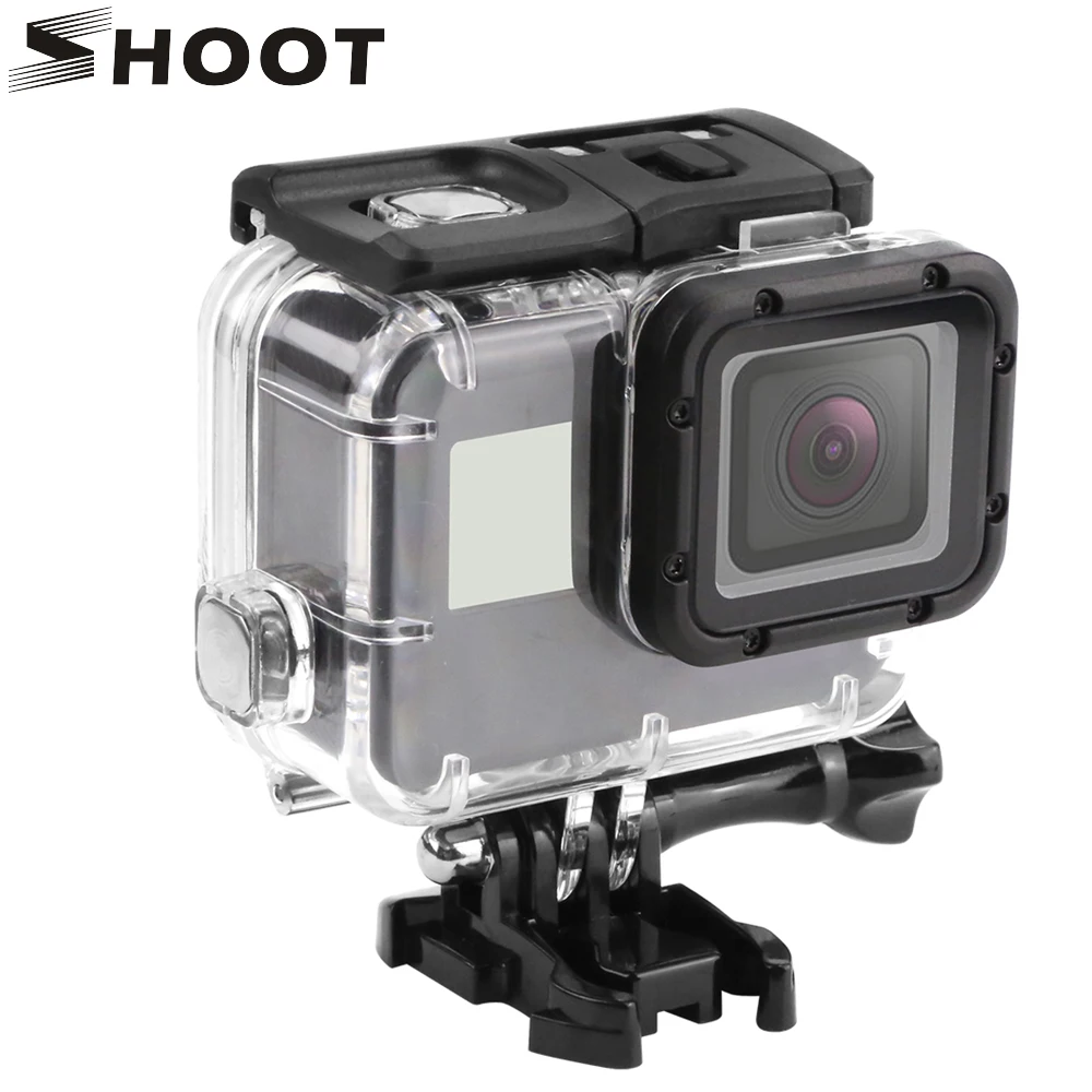 

SHOOT 40M Underwater Waterproof Case for GoPro Hero 5/6/7 Black Go Pro Hero 6/7 Sport Camera Diving protective Housing Accessory