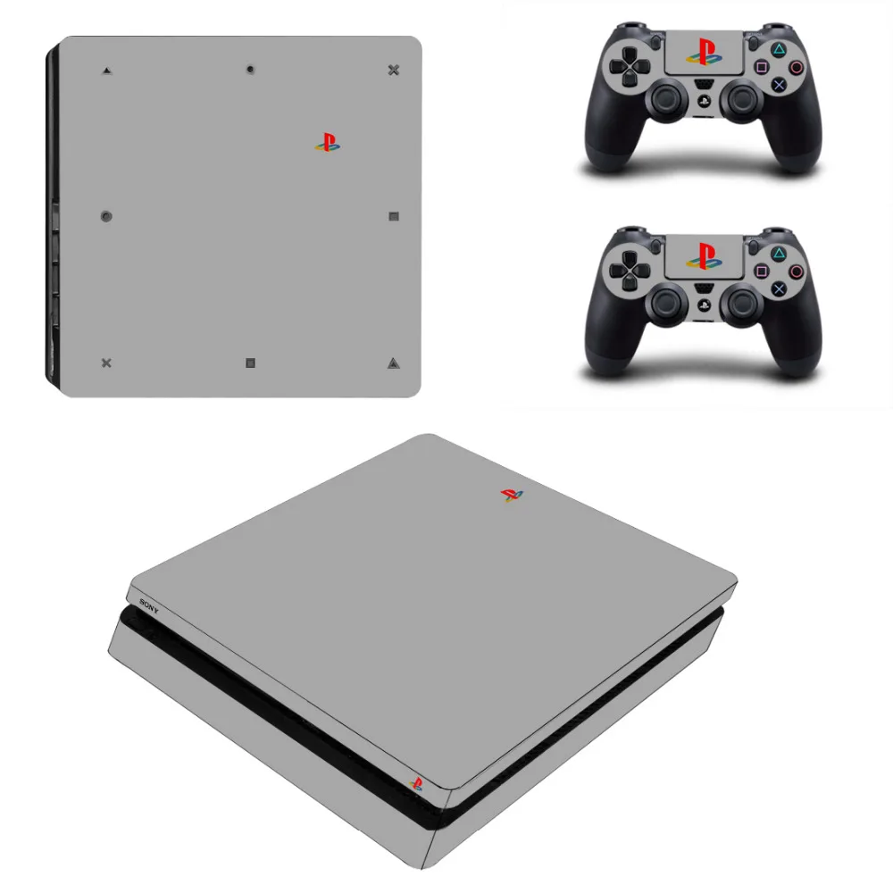 Однотонная одежда белого и черного цвета PS4 тонкая кожа Стикеры наклейка для