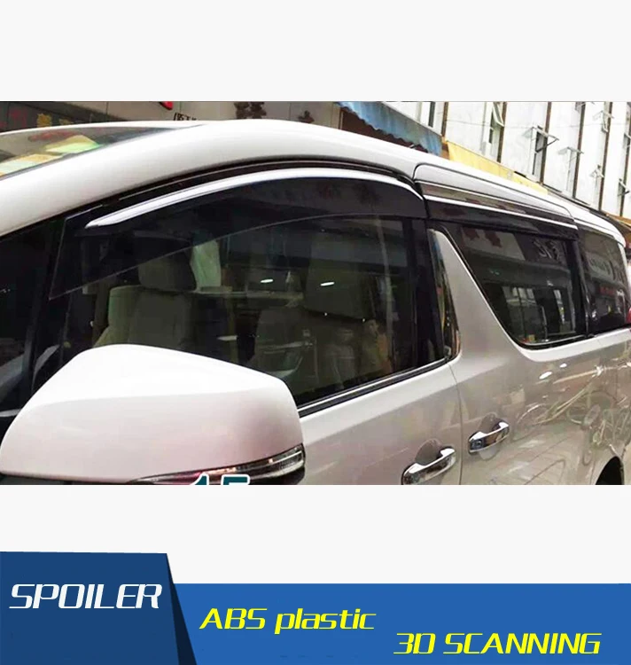 Для ALPHARD/VELLFIRE Пластиковый оконный козырек Vent Shades Защита от солнца и дождя для