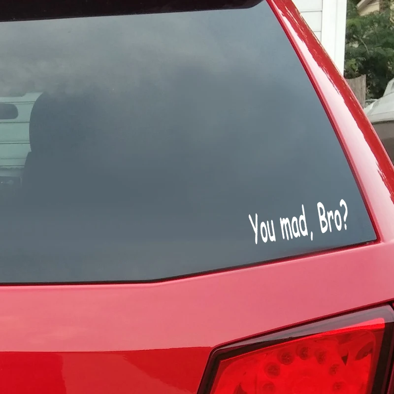 QYPF 14 см * 5 2 You Mad Bro? Креативный Забавный автомобильный Стайлинг Виниловая наклейка