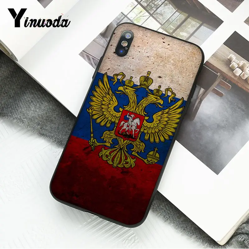 A7 Yinuoda, чехол для телефона с эмблемой флага России для iphone 11 Pro Max X XS MAX 6 6S 7 8plus 5 5S XR - Цвет: A7