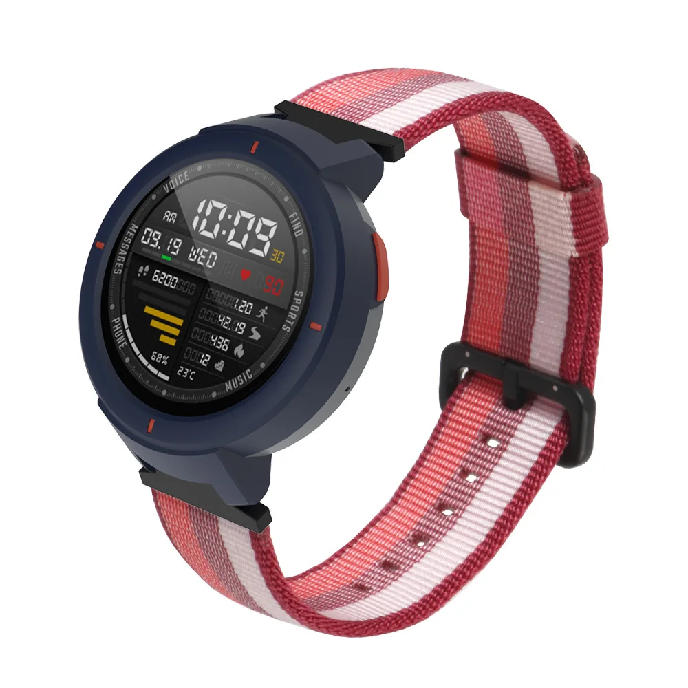 Цветной браслет для Xiaomi Huami Amazfit Verge 3, тканевый нейлоновый ремешок для смарт-часов, сменный ремешок для браслета