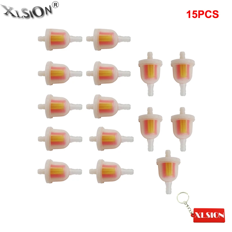 XLSION 15 шт. топливный фильтр Газовые фильтры для 47cc 49cc Мини карманный питбайк ATV Quad