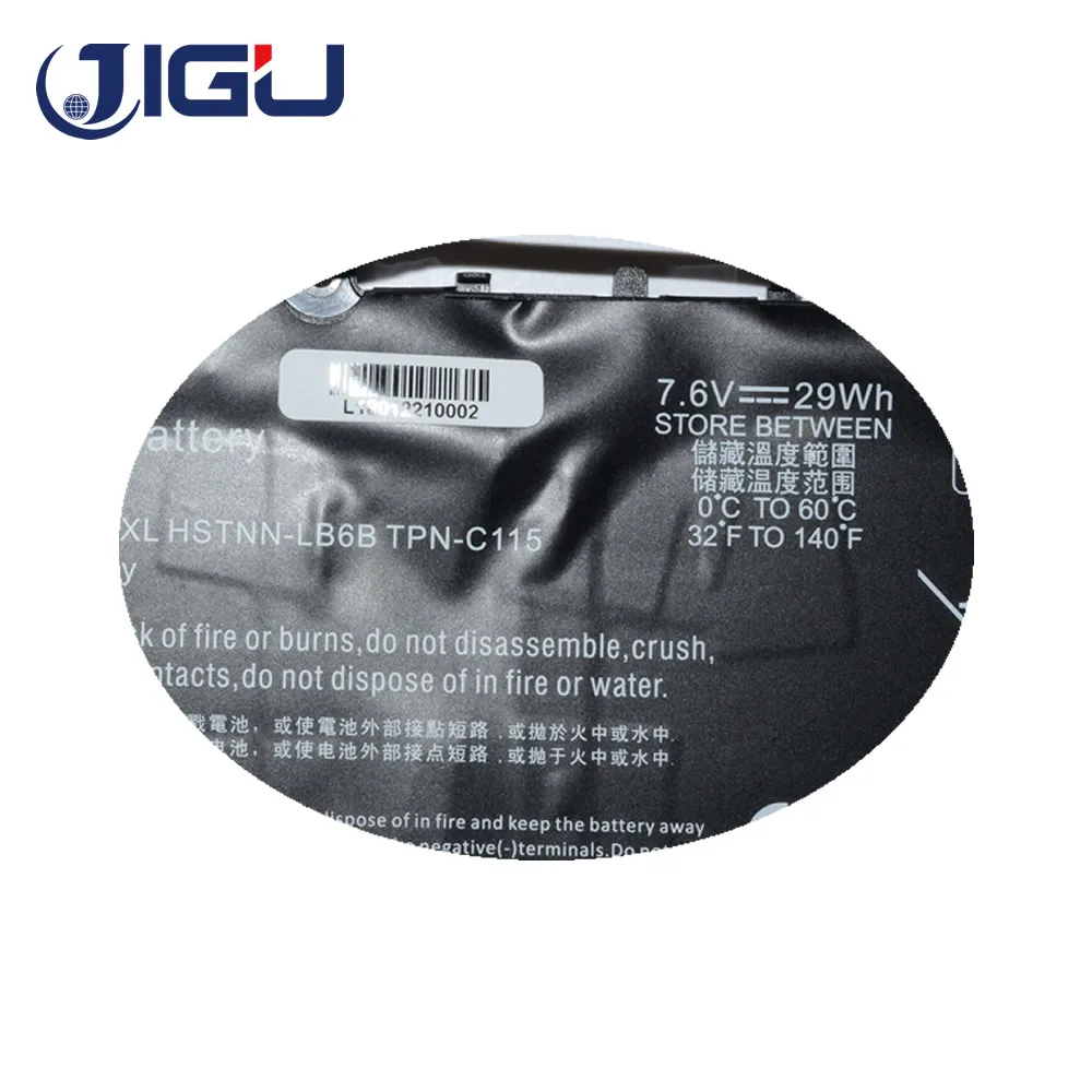 JIGU 2 ячейки батареи ноутбука 751681-231 751681-421 751875-001 HSTNN-DB6B PL02XL PL02029XL для HP павильона 11 X360