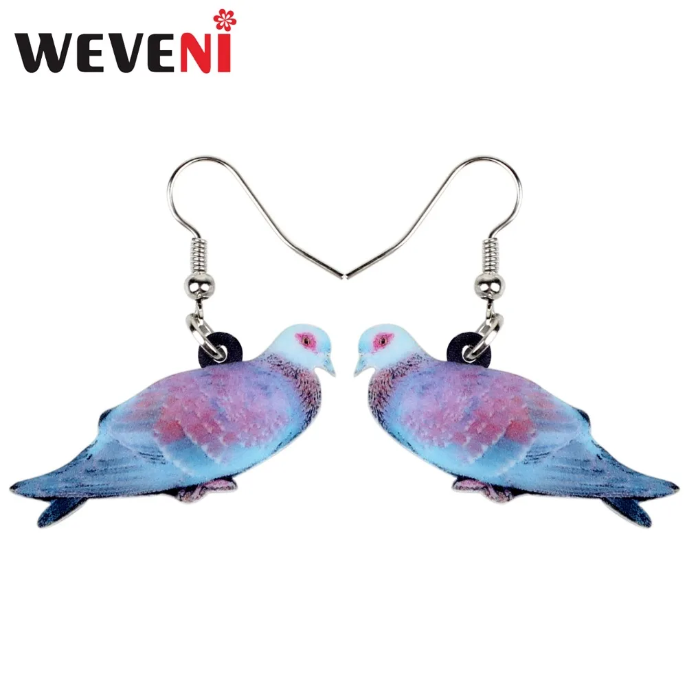 WEVENI акриловые элегантные зернистые голубь новые длинные висячие модные