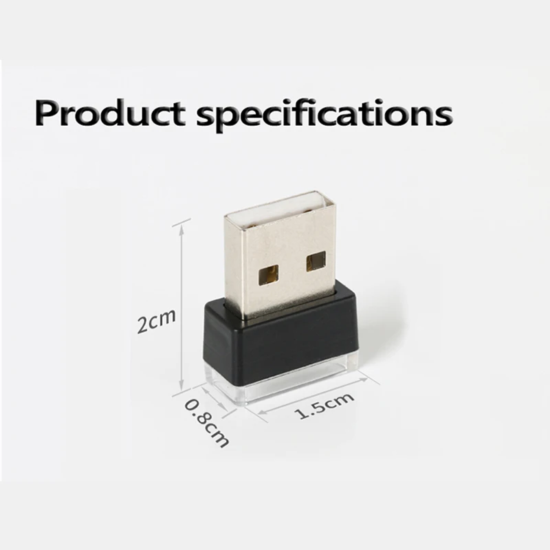 1 шт. 7 цветов мини USB светодиодная подсветка для салона автомобиля декоративное
