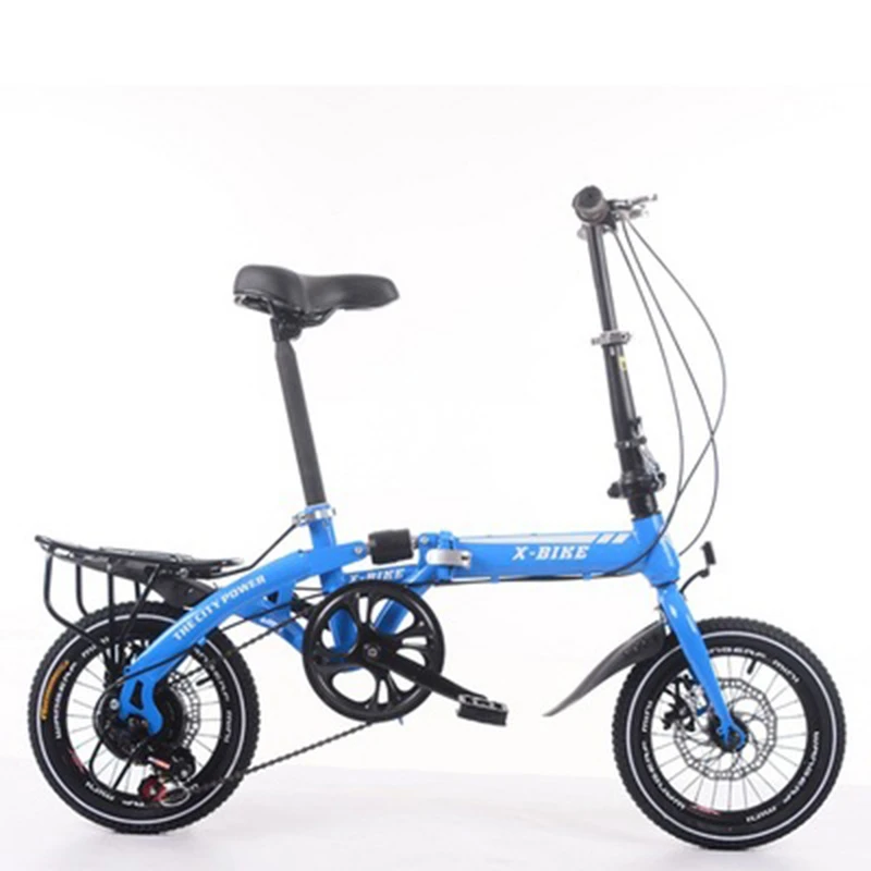 

Two-Disc Brake 16-Inch Folding Bicycle Small Portable Student Leisure