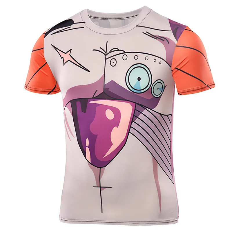 2017 summer men's T shirt 3D print fitness quick-drying fashion casual tops tees Mela seven dragon ball T-shirt brand clothing | Мужская