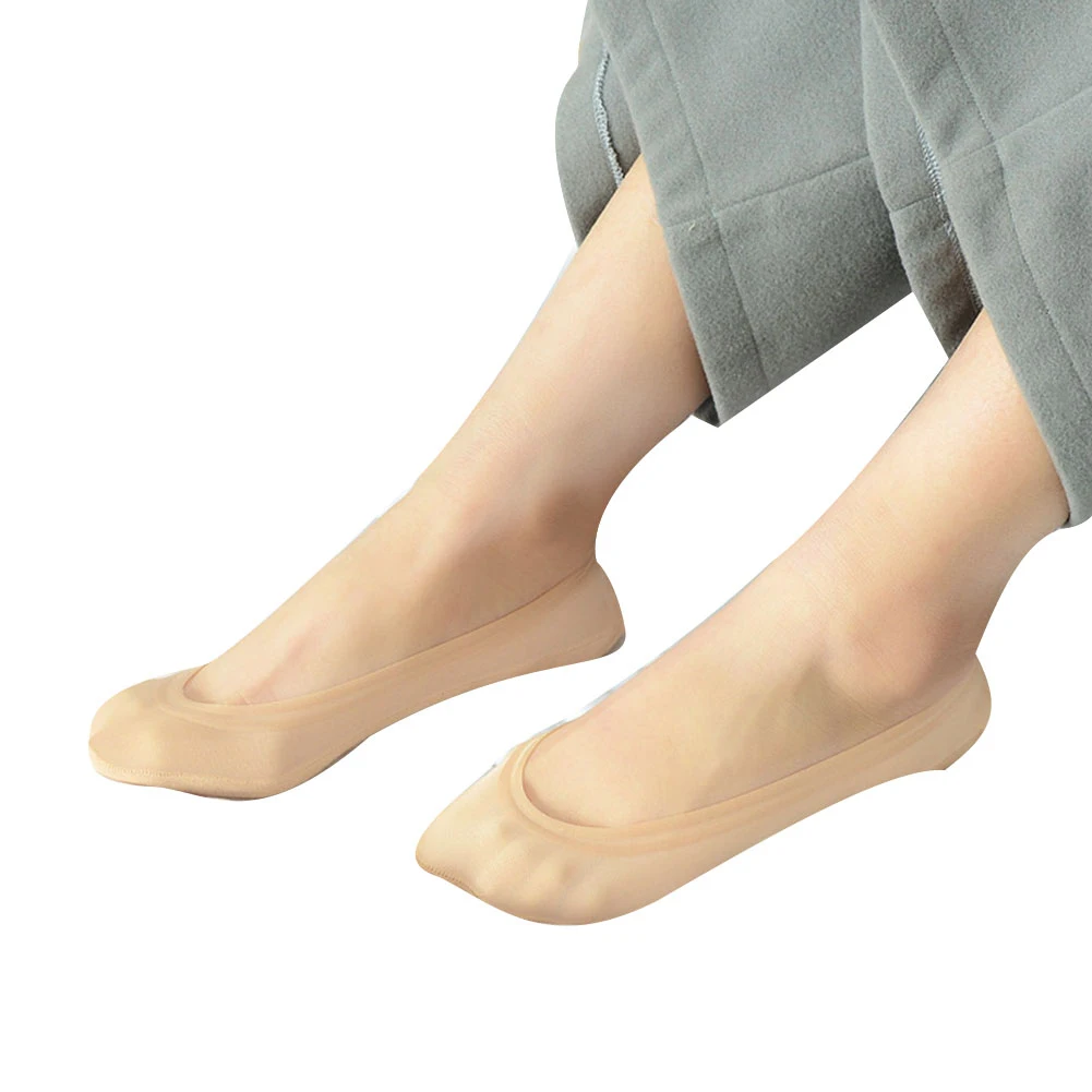 Женские короткие сплошной цвет невидимый тренер балерина Footsies мягкие носки-башмачки