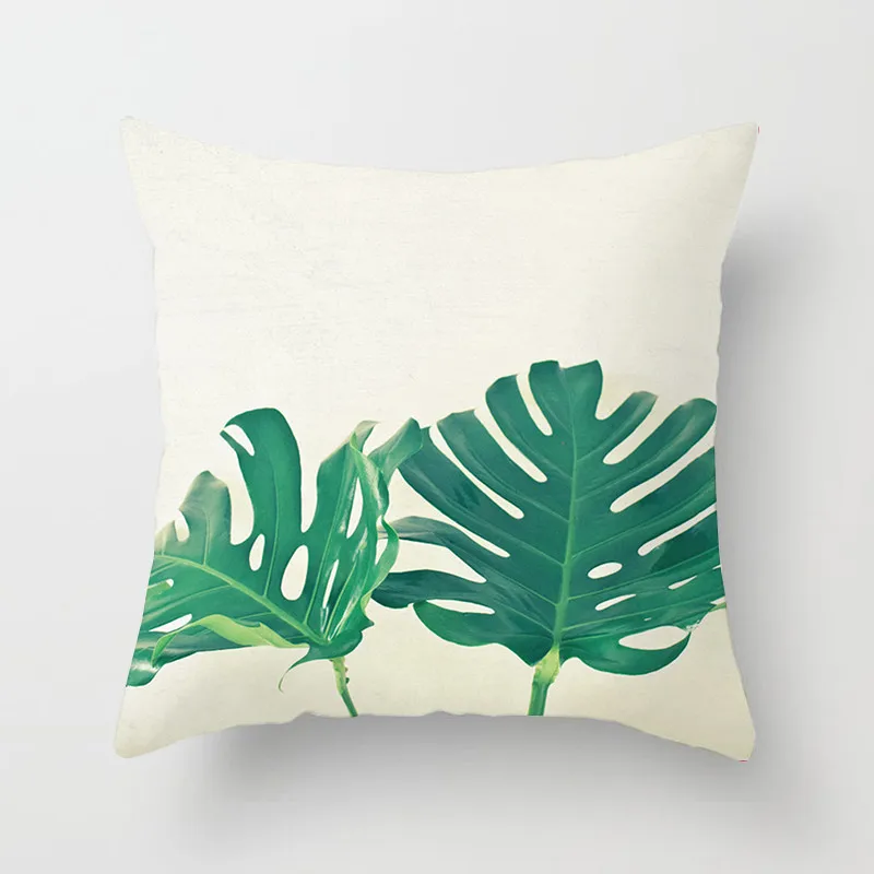 

Fuwatacchi Tropical Beach Decorative Pillows Cover Cactus Pineapple Flower Pillow Case Sofa Home Decor Cushion Cover 450*450