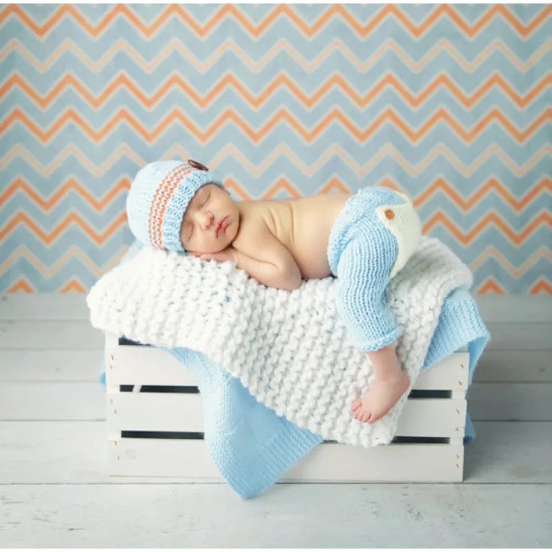

New Top Sale Newborn Photography Props 100% cotton Baby Caps and Pants Set 0-6 months Infant Costume Outfit GM002