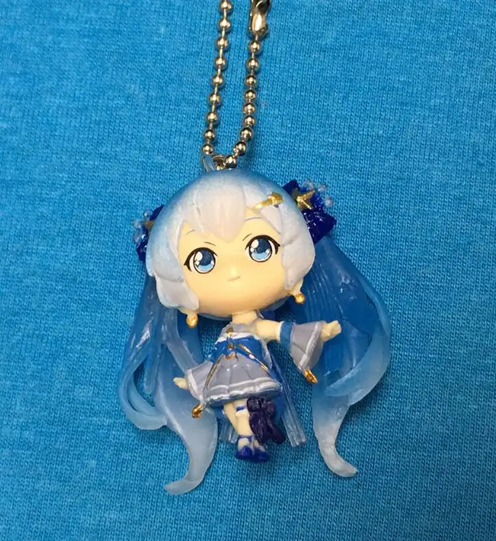 2 Новое поступление Hatsune Miku японский аниме Рисунок ПВХ брелок-подвеска для мобильного телефона ремень кулон - Цвет: 2