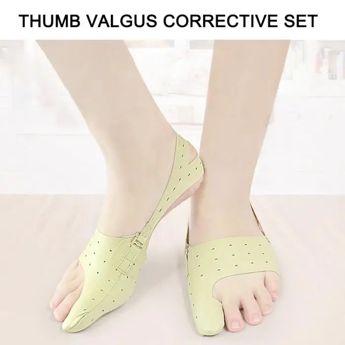 1pair Toe Separator Hallux Valgus Corrector Orthotics Feet Bone Thumb Adjuster Correction Pedicure Sock Straightener Foot Care