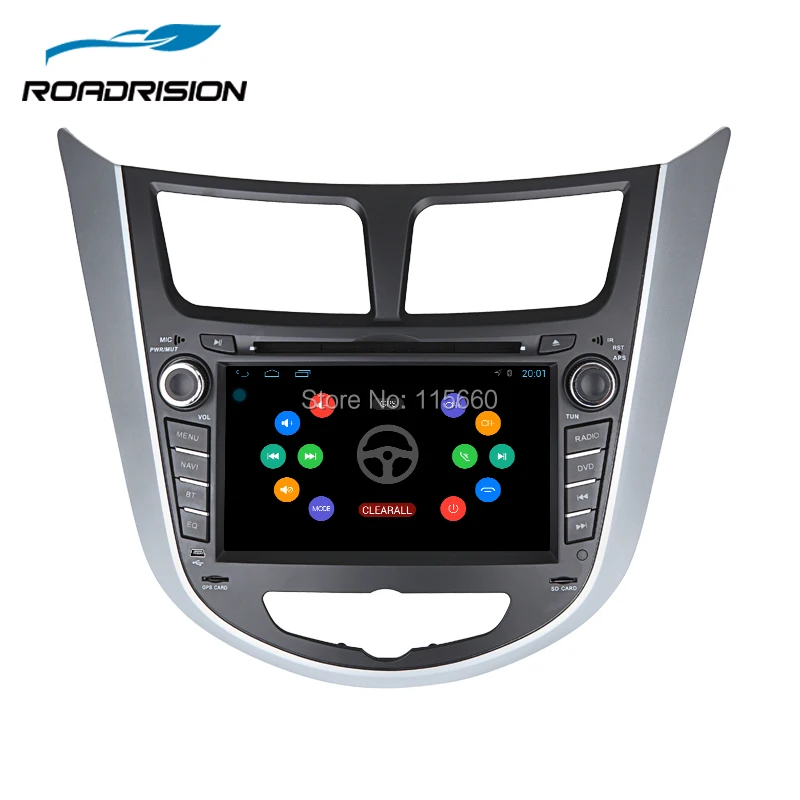 Автомобильный DVD плеер RoadRision 1024*600 с четырёхъядерным процессором Android 6 0 GPS плеером