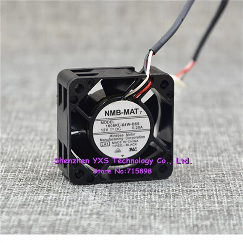 1608KL 04W B69 DC12V 0.20A 4020 4 см 40*40*20 мм 3 провода охлаждающего вентилятора компьютера|fan