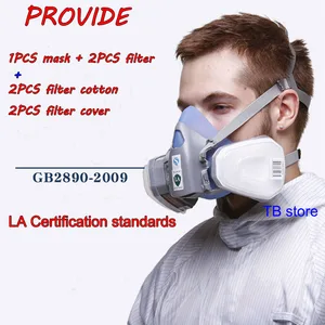 Респираторная маска с силикагелем, 9400A, улучшенное издание, Высококачественная защитная маска от пыли и противовирусных спреев