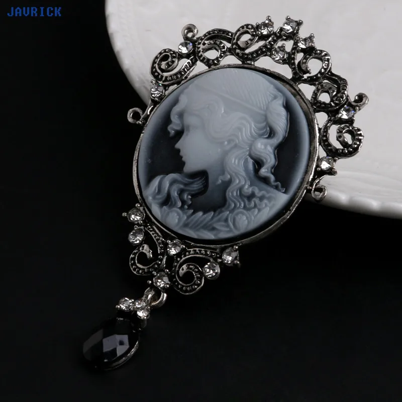 JAVRICK элегантная женская бижутерия старинная викторианская Камея Брошь булавка