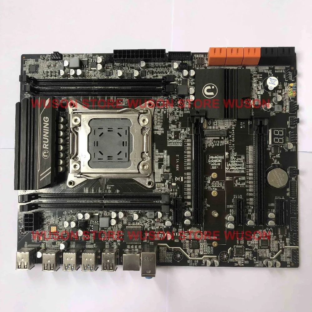 Скидка компьютерное оборудование Runing X99 LGA2011-3 материнская плата с M.2 NVMe Слот Процессор Intel Xeon 2695 V3 ram 64G(4*16G) DDR4 2400