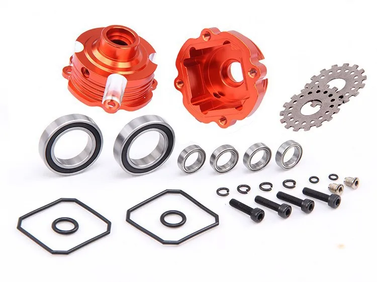 Комплект чехлов дифференциала из сплава чехол ДЛЯ шестеренок для HPI Rovan KM Baja 5B 5T 5SC