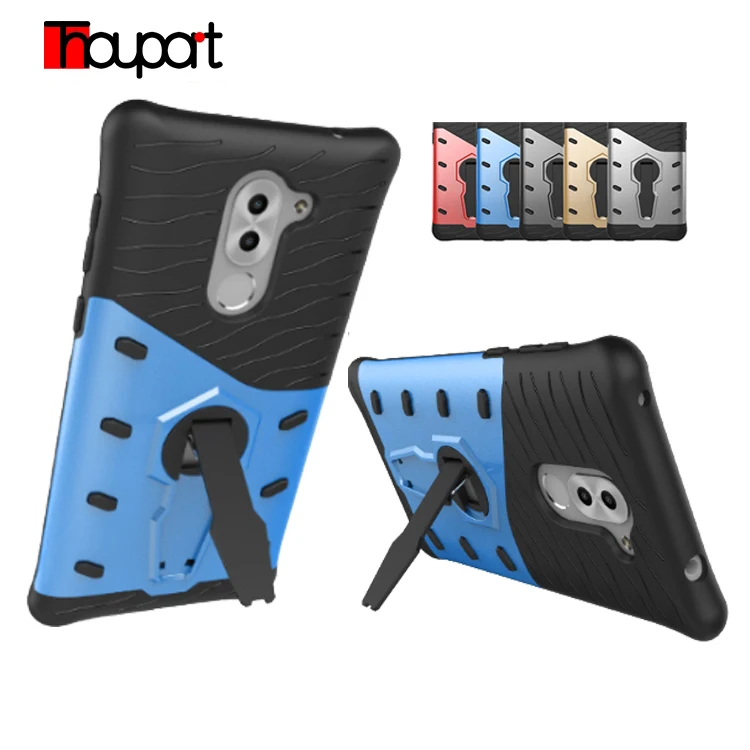 Thouport Case For Huawei Honor 6X / GR5 2017 Silicone Shockproof Rotate Kickstand back covers Mate 9 lite Cover |