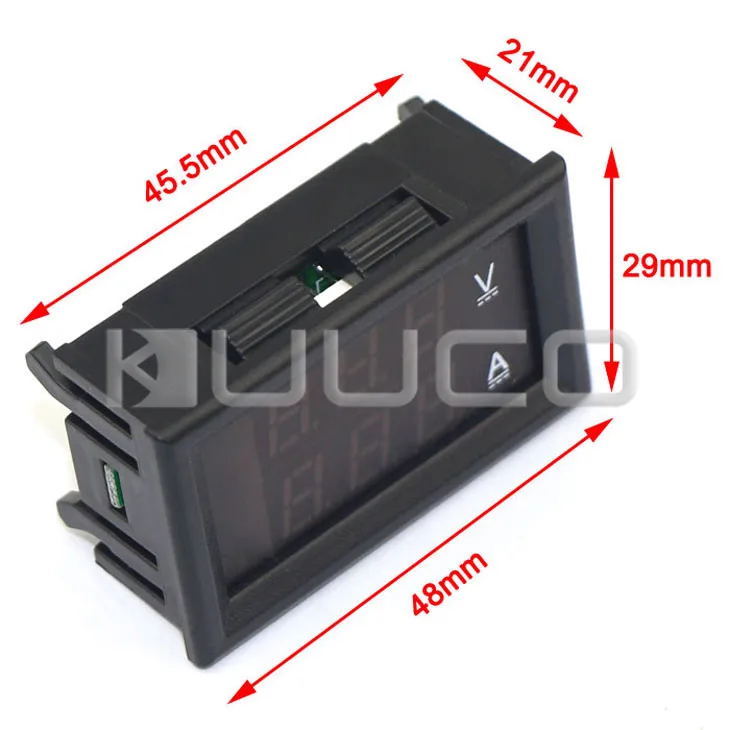 Цифровой вольтметр амперметр постоянный ток 0 ~ 100 В/10 А измеритель напряжения 2 в 1