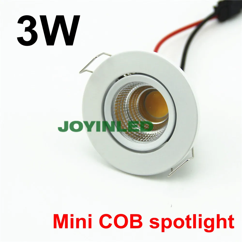 

Free shipping 3W 5W COB chip Recessed Ceiling Mini LED Lights white led downlighters