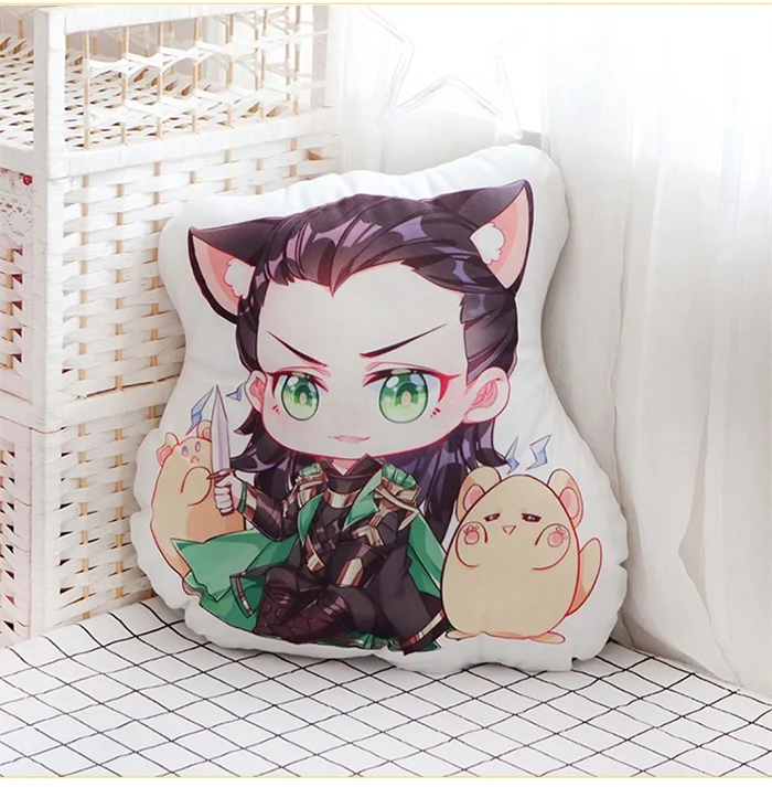 Loki Фильм Marvel, Мстители, Тор Локи, Железный человек, аниме, косплей, кукла, плюшевая подушка, подушка, игрушка для мальчиков и девочек, рождественский подарок - Цвет: Loki