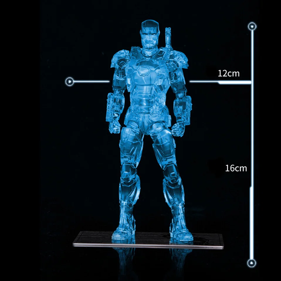 Мстители 1:1 Железный человек дуга реактор Prop Repica фигурка игрушки DIY дистанционный светильник DIY Arc MK Железный человек модель собранная нагрудная лампа