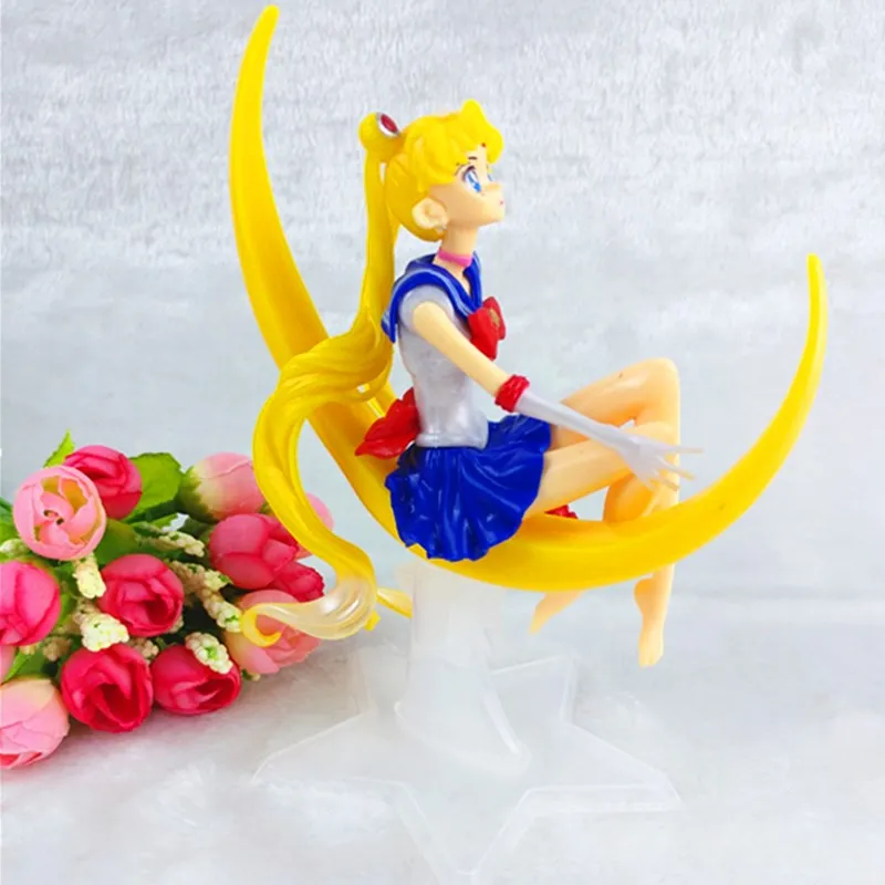 Лидер продаж аниме кукла Sailor Moon Tsukino Usagi 15 см украшение торта из ПВХ подарки на