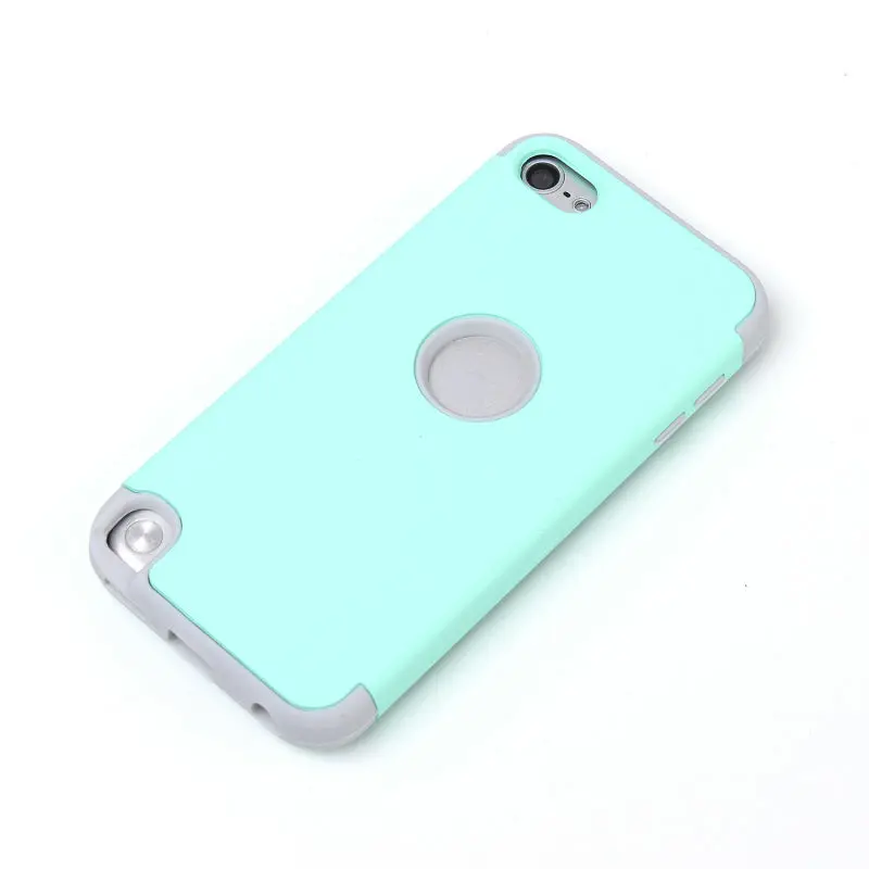 Multi Colors Impact Hard &amp Soft Silicone Hybrid Shockproof Case Cover For iPod Touch 5 6th Generation w/Screen Film+Stylus Pen |