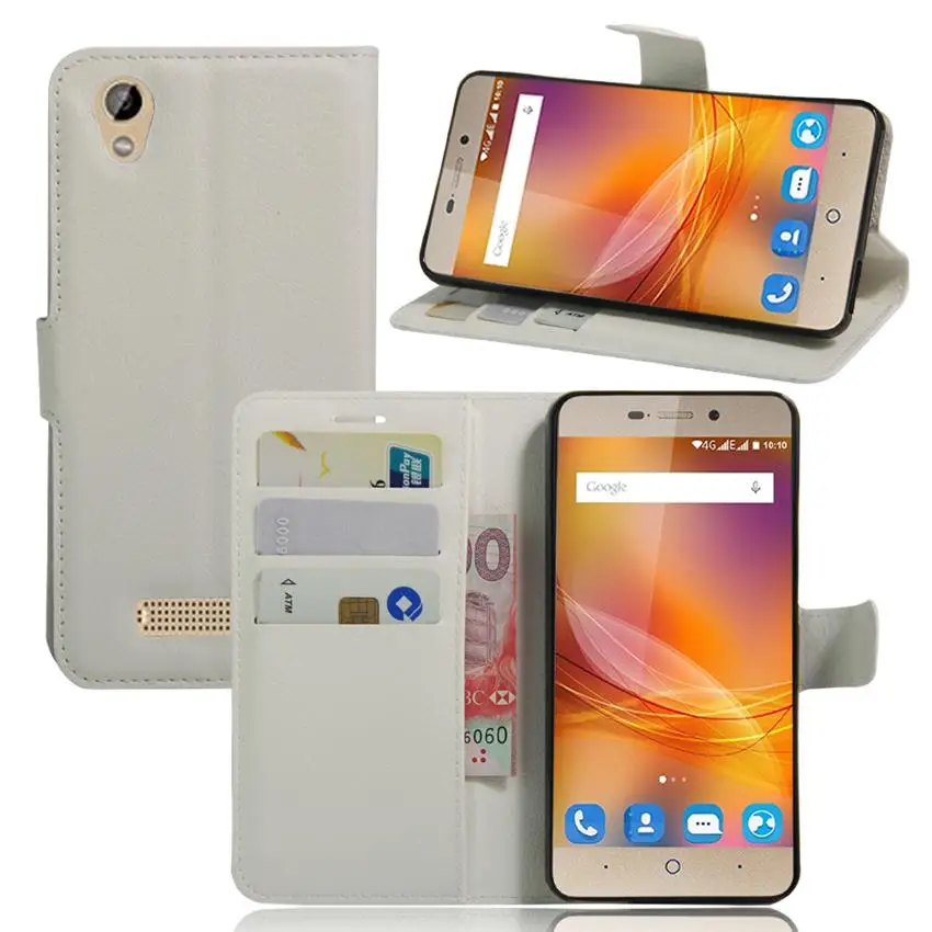 Для zte лезвие A452 Чехол класса люкс из искусственной кожи чехол для задней крышки для zte лезвие A452 452 защитный чехол-накладка для телефона с отделением для карт