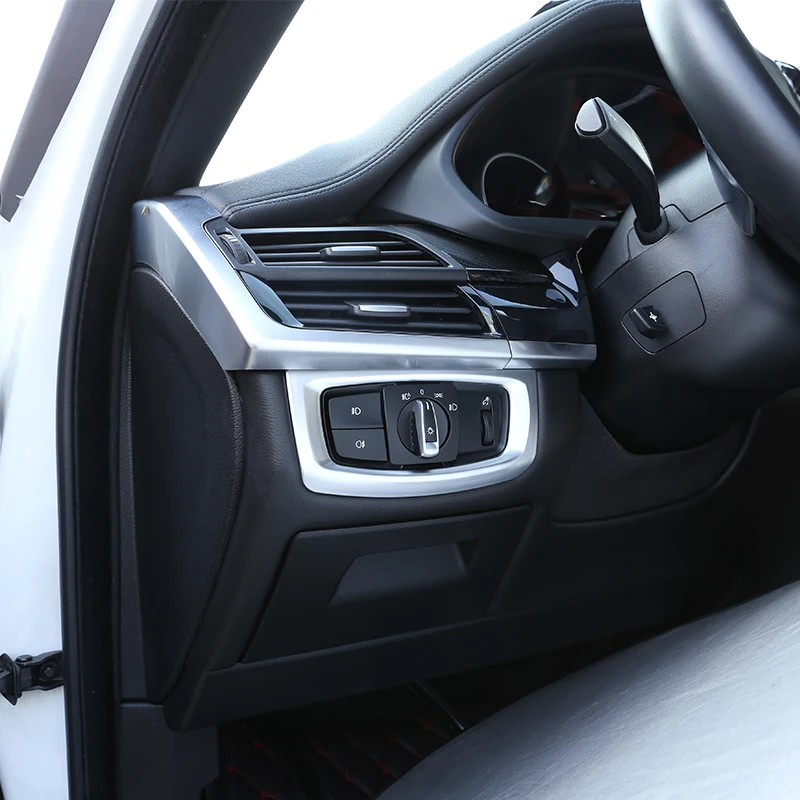 Для BMW X5 f15 2014-2018 ABS Хромированная фара переключатель украшение рамка отделка