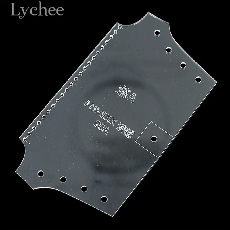 Lychee мини-дизайн обуви акриловый шитье шаблон ботинок подвесной кулон шаблон DIY кожевенное ремесло шаблон