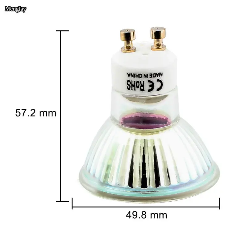 10x GU10 5050 SMD 27 LED 7 Вт белый теплый прожектор точечные лампы лампа со стеклянной